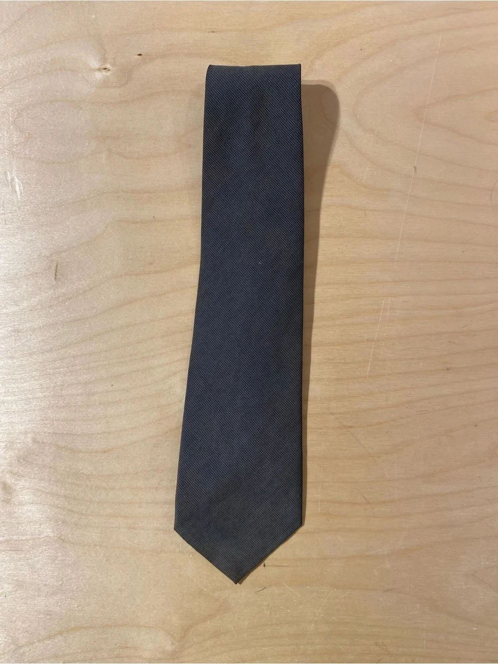 Pierre Cardin Classic Men's Solid Dark Gray Tie - Timeless Formal Accessory (SO)